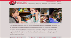Desktop Screenshot of caldwelluniversityautismcenter.org